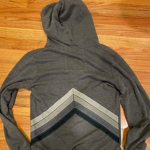 AVIATOR NATION Grey Zip Up Hoodie